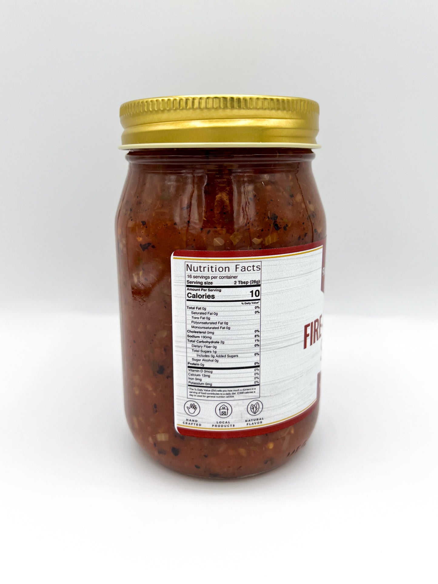 FARMER'S CHOICE 16 OZ MEDIUM FIRE-ROASTED SALSA