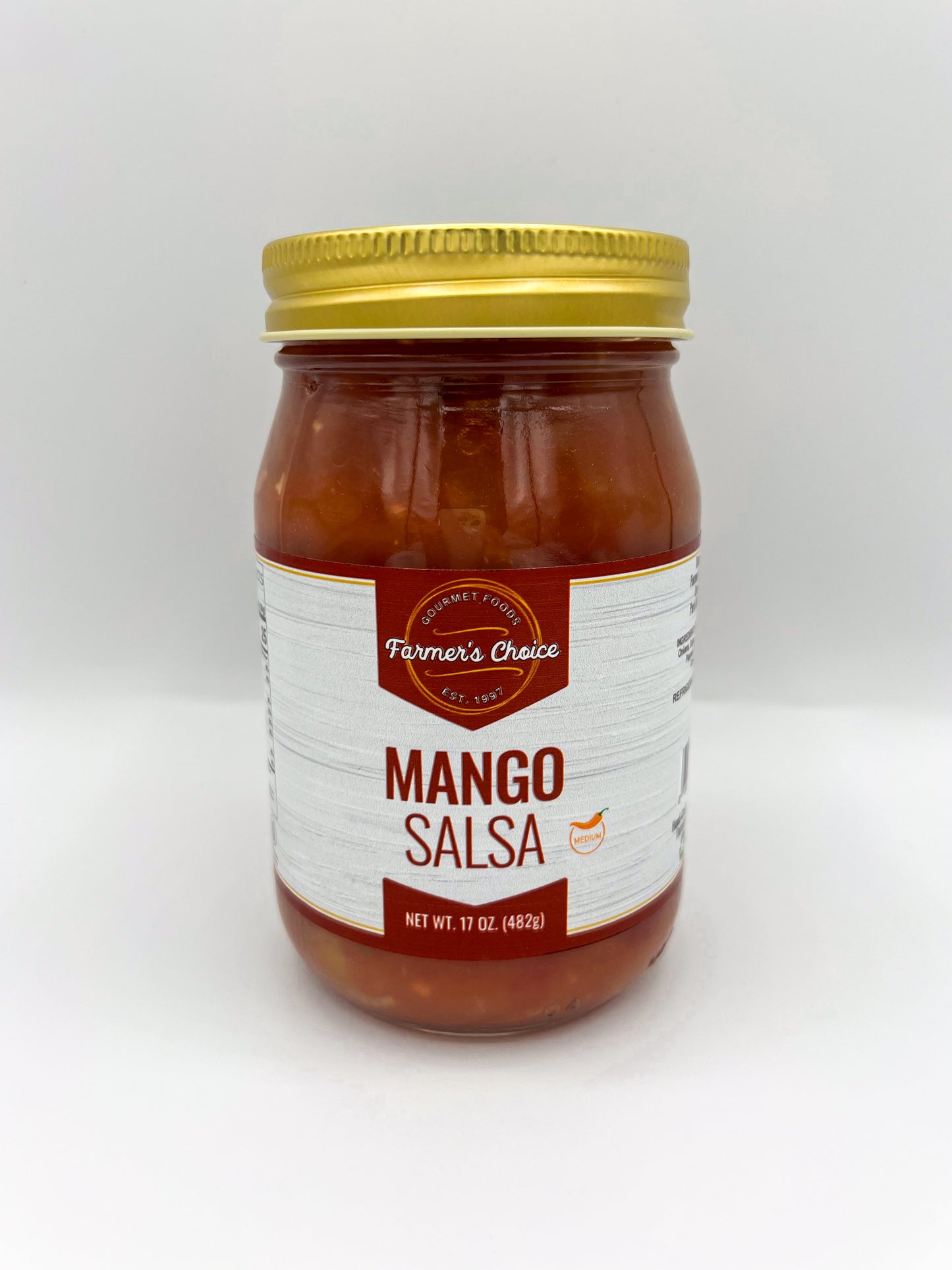 FARMER'S CHOICE 17 OZ MEDIUM MANGO SALSA