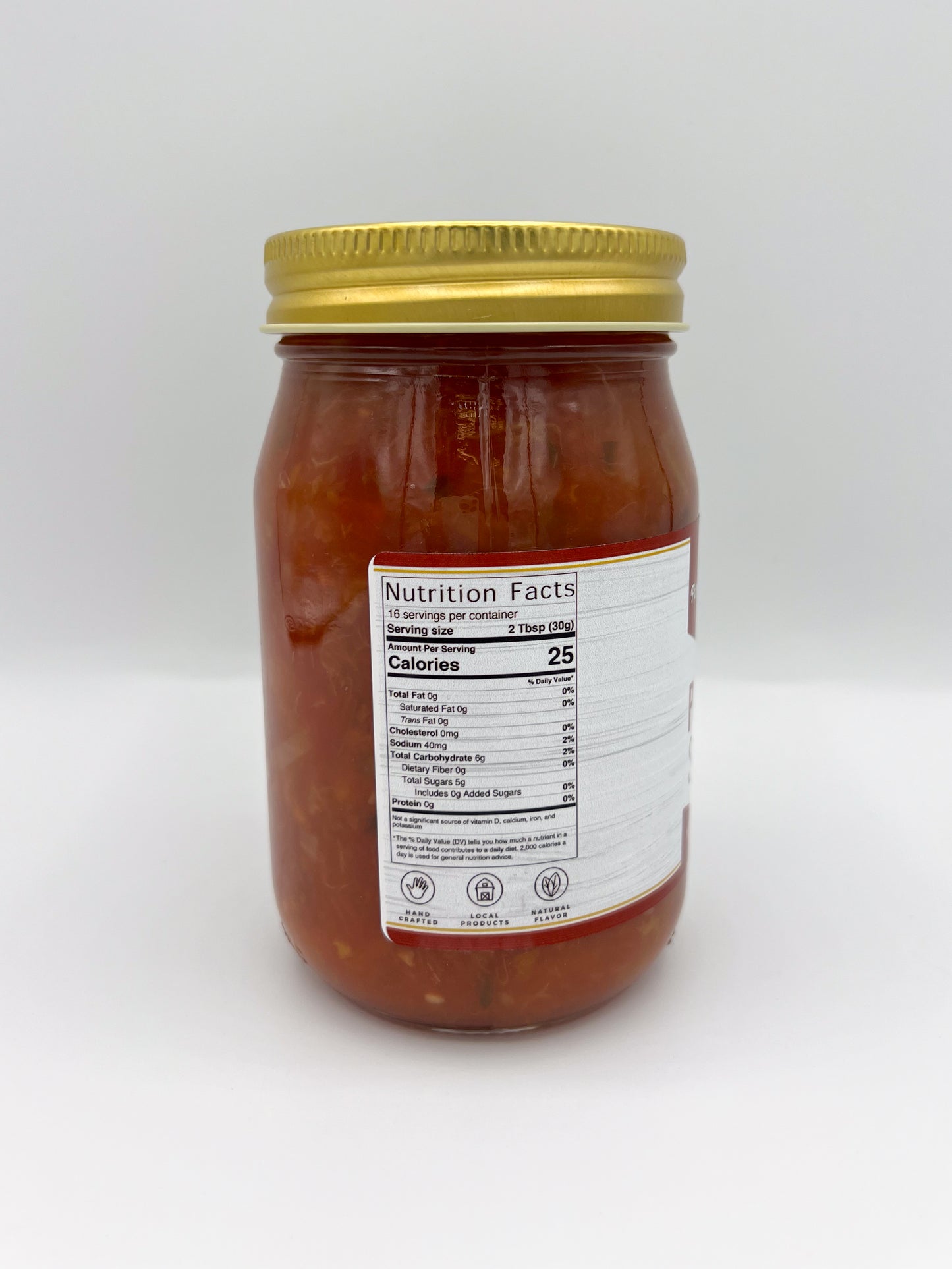 FARMER'S CHOICE 17 OZ MEDIUM PEACH SALSA