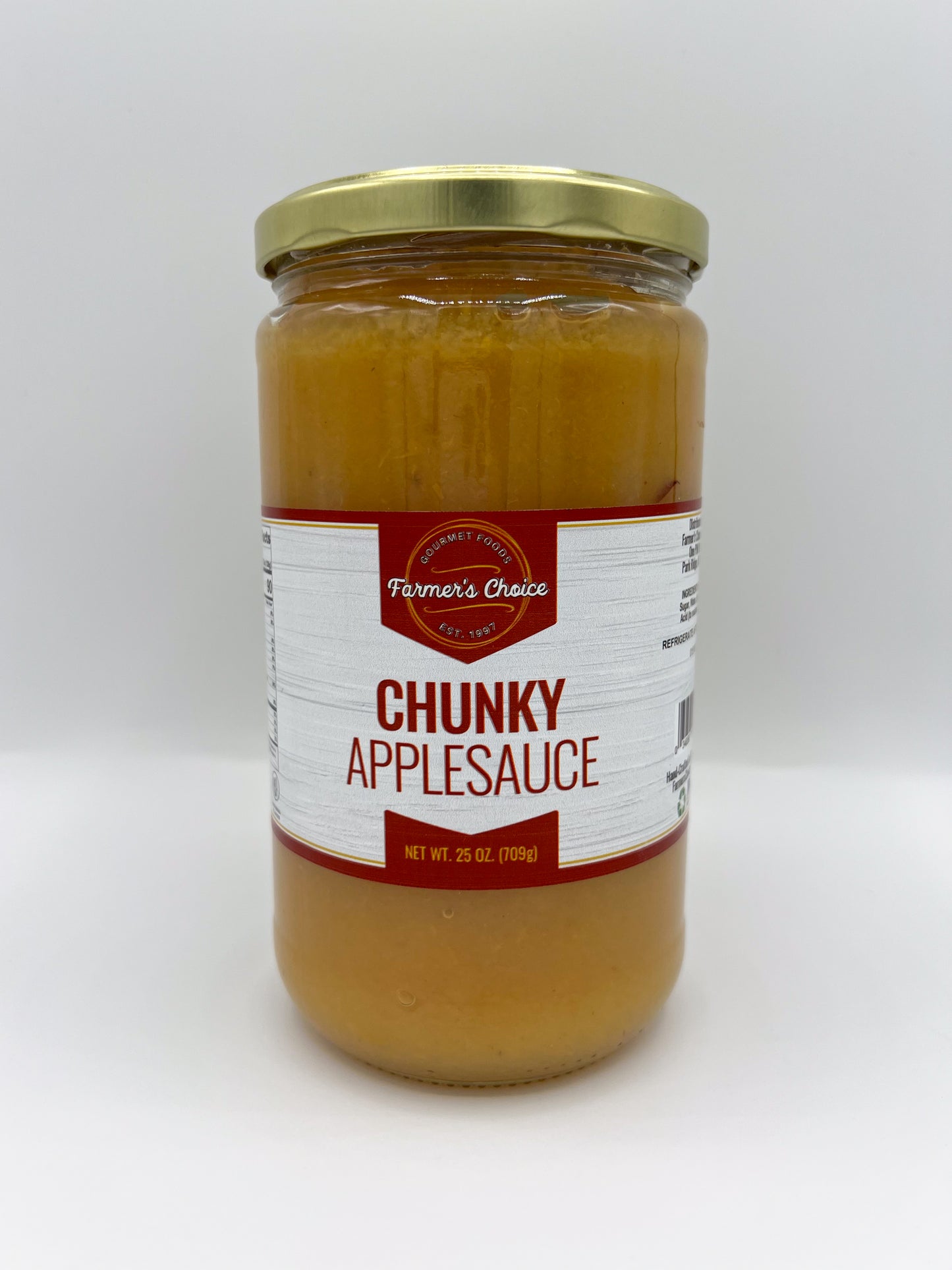 FARMER'S CHOICE 25 OZ CHUNKY APPLE SAUCE