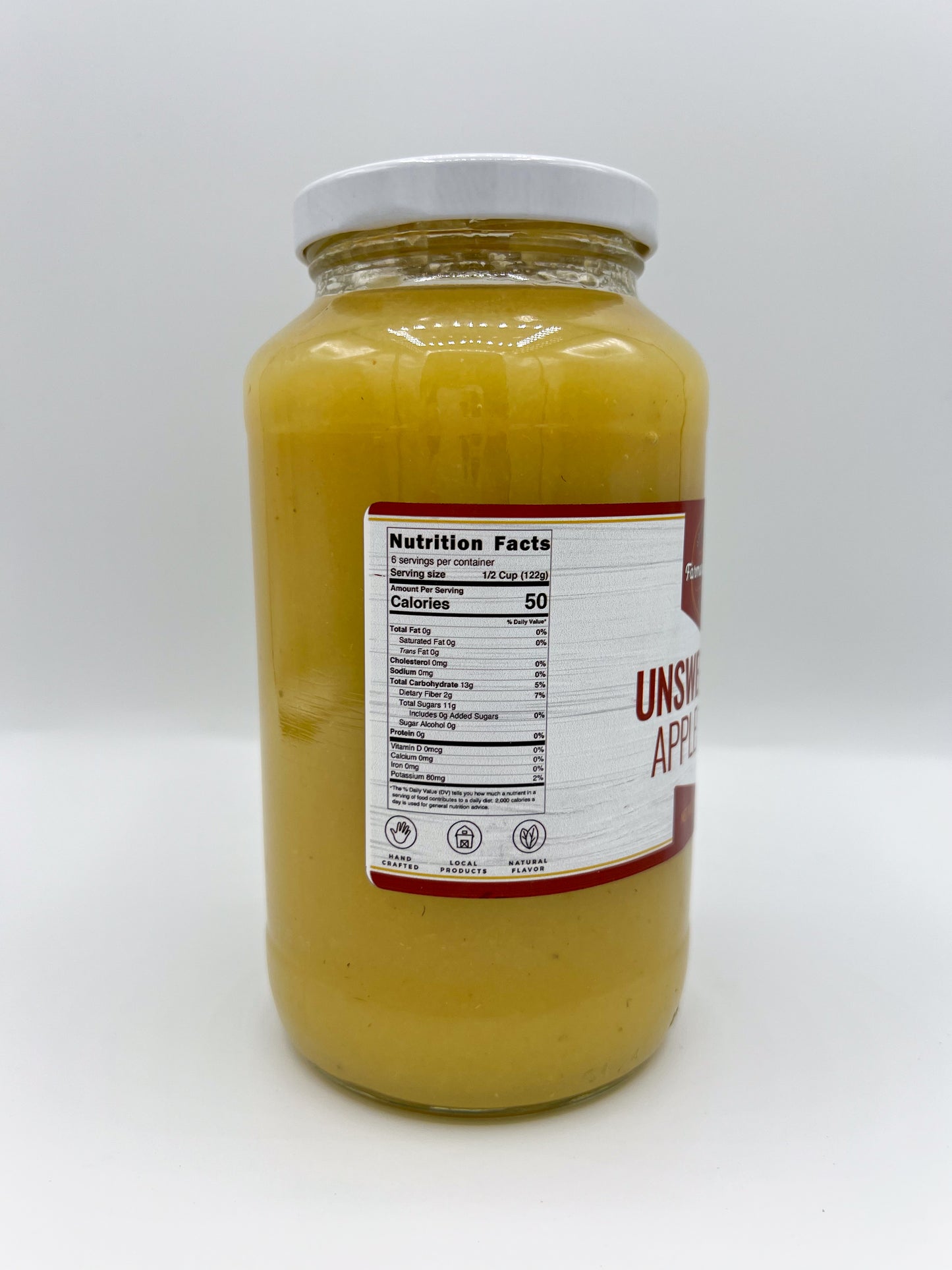 FARMER'S CHOICE 25 OZ UNSWEETENED APPLE SAUCE