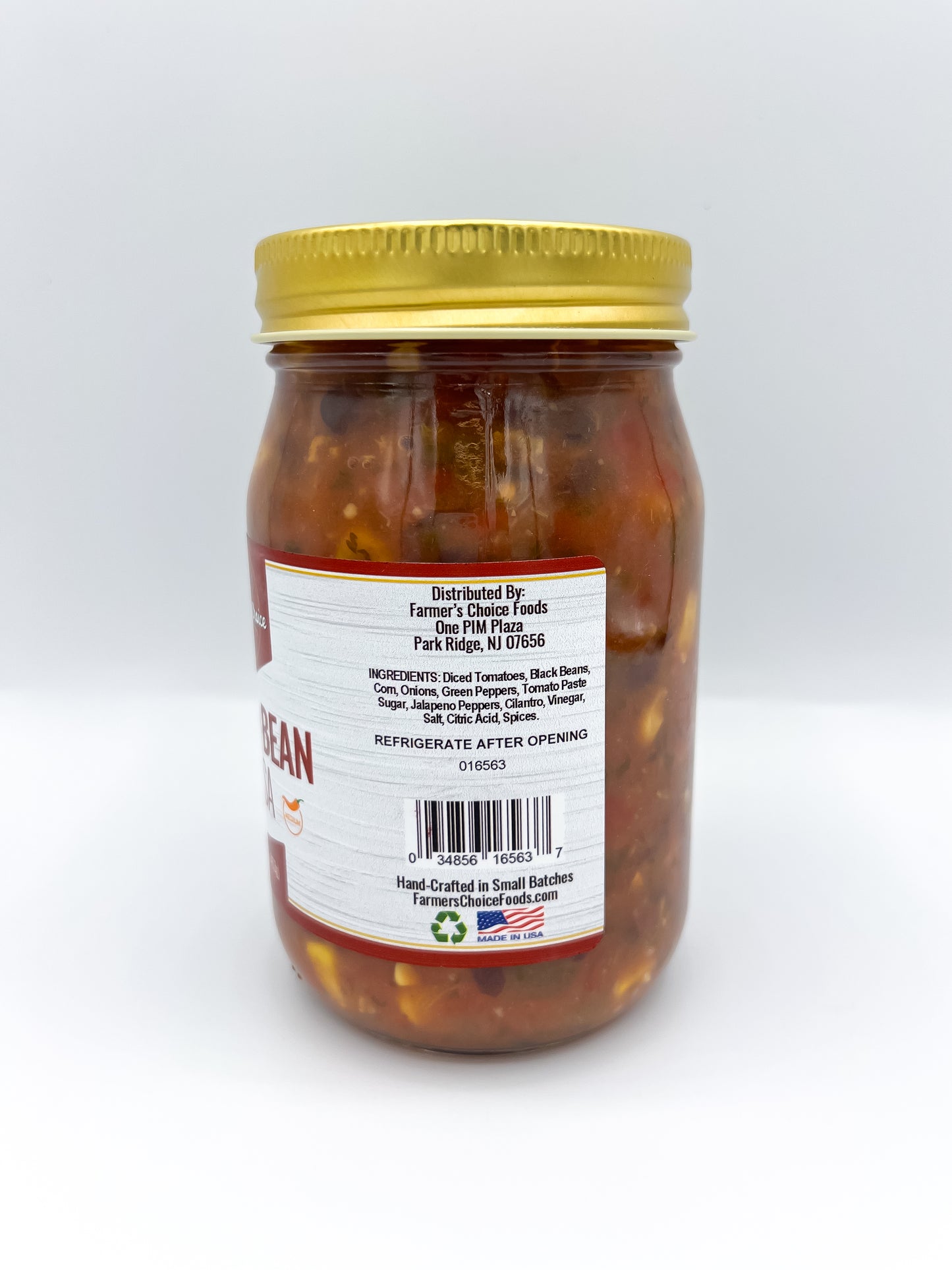 FARMER'S CHOICE 16 OZ MEDIUM BEAN & CORN SALSA
