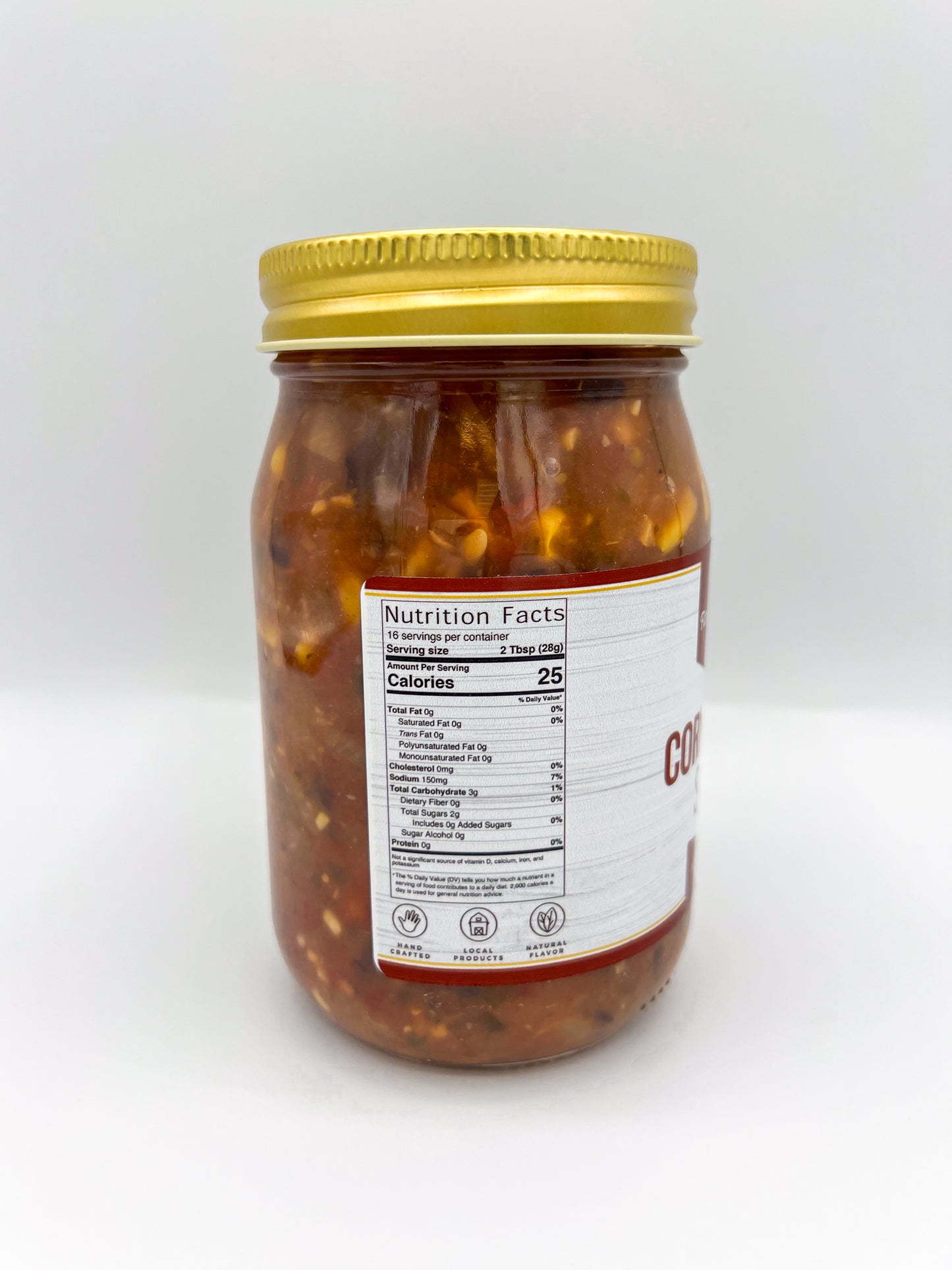 FARMER'S CHOICE 16 OZ MEDIUM BEAN & CORN SALSA