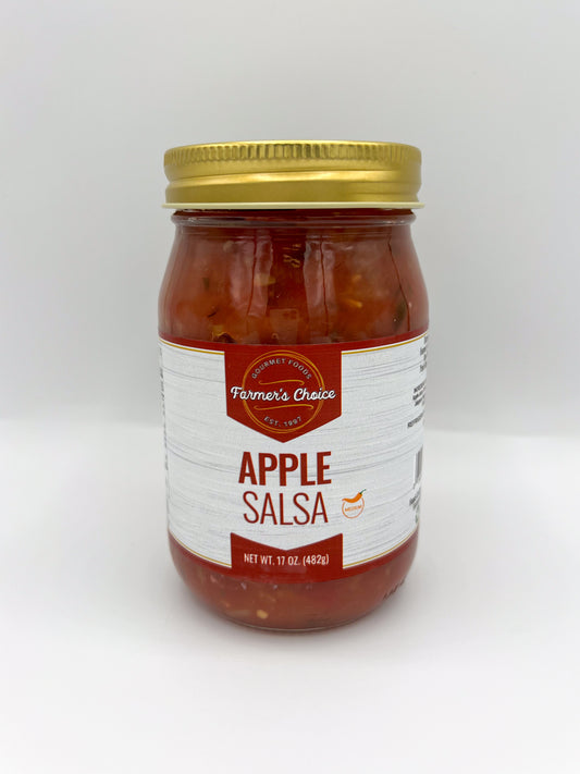 FARMER'S CHOICE 17 OZ MEDIUM APPLE SALSA