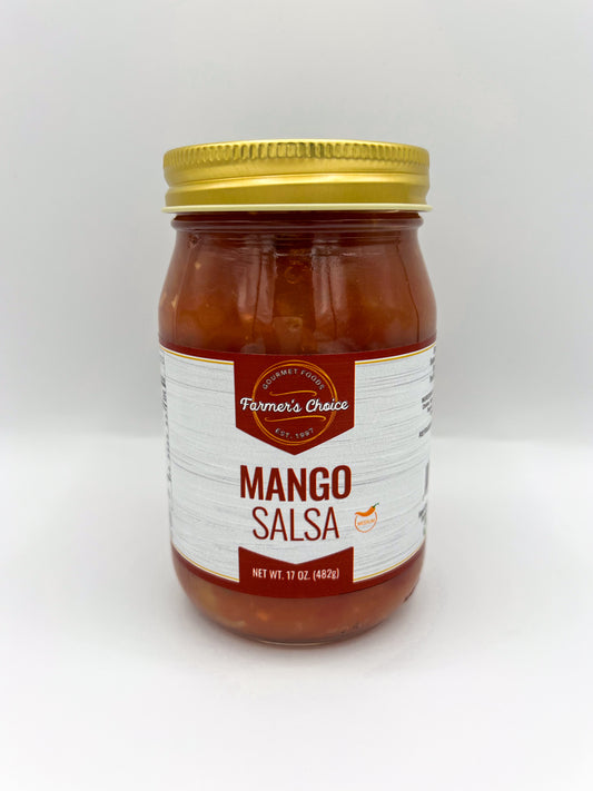 FARMER'S CHOICE 17 OZ MEDIUM MANGO SALSA