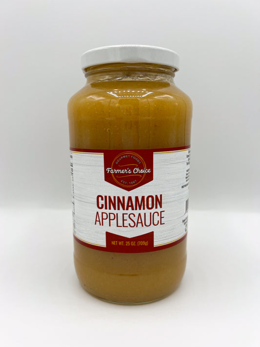 FARMER'S CHOICE 25 OZ CINNAMON APPLE SAUCE
