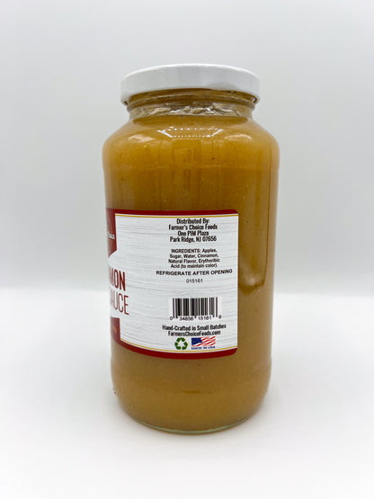 FARMER'S CHOICE 25 OZ CINNAMON APPLE SAUCE