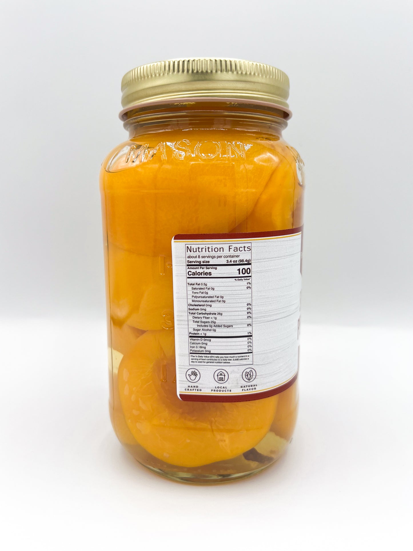 FARMER'S CHOICE 29 OZ SPICED PEACHES