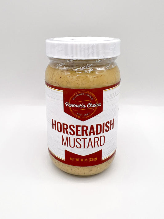 FARMER'S CHOICE 8 OZ HORSERADISH MUSTARD