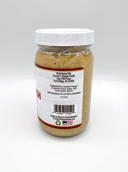 FARMER'S CHOICE 8 OZ HORSERADISH MUSTARD